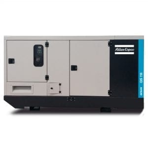 ATLAS COPCO Generator 220Kva, 3Ph, 400/230V, 50Hz sound proof including battery charger + battery isolater + coolan jacket heater