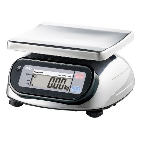 A&D IP 65 Dust & Waterproof Digital Scale Portion