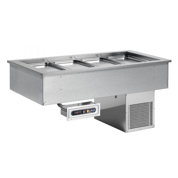 AFINOX Soul Blue Plus 2 Refrigerated wells/planes with horizontal ventilation