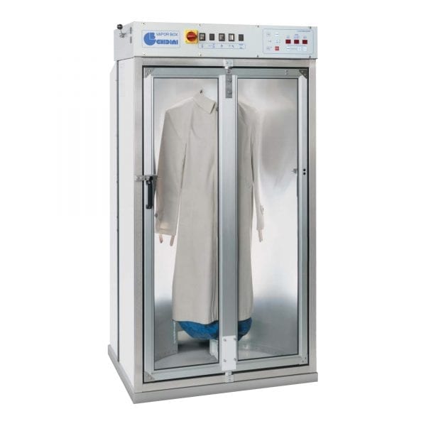 VAPOR BOX  - Finishing cabinet for jackets, coats and trousers, with or without boiler.