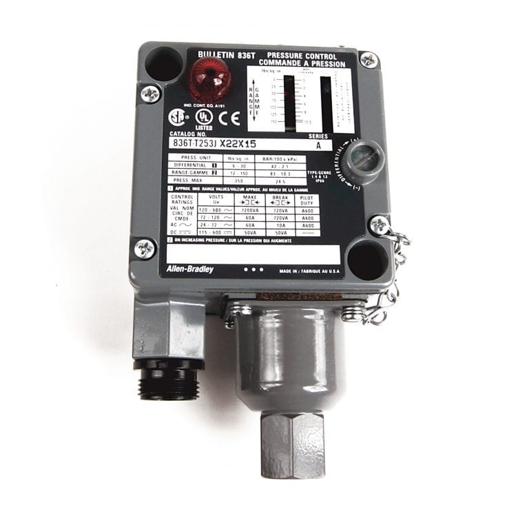 ROCKWELL/ALLEN BRADLEY 836T Externally Adjustable Electromechanical