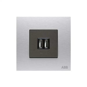 ABB USB Charger 1.500mA, 2 Gang-2M