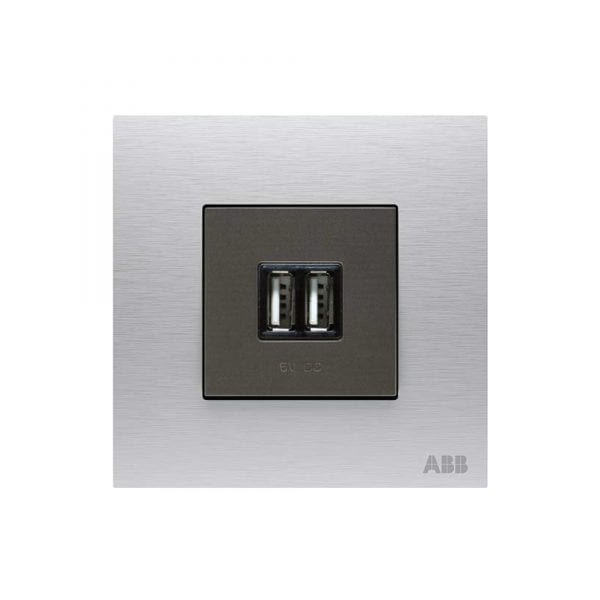 ABB USB Charger 1.500mA, 2 Gang-2M