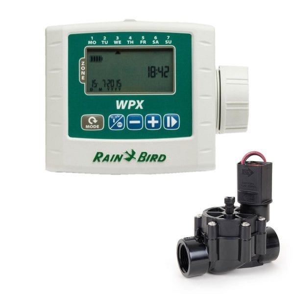 RAIN BIRD 1-Station WPX + DVF Valve (Single Station valve and Controller)