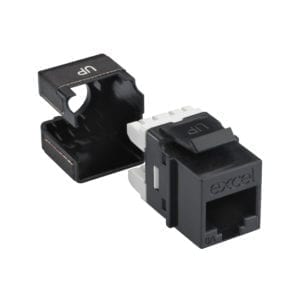 EXCEL Category 6A (UTP) Unscreened Keystone Jack - Black
