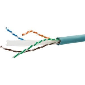 EXCEL Category 6A Unscreened Twisted Pair (U/UTP) Cable, Ice Blue