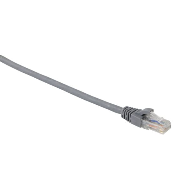 EXCEL Category 6A Patch Lead U/UTP Unshielded LS0H Blade Booted 1m - Grey