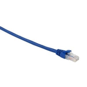EXCEL Category 6A Patch Lead U/UTP Unshielded LS0H Blade Booted 3m - Blue